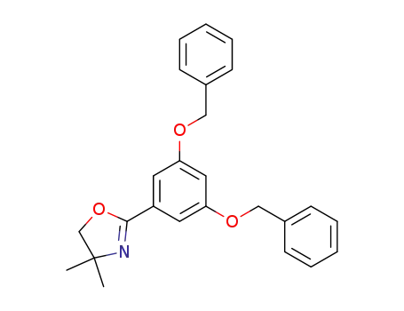 Molecular Structure of 111536-51-7 (2-(3,5-dibenzyloxyphenyl)-4,5-dihydro-4,4-dimethyloxazole)