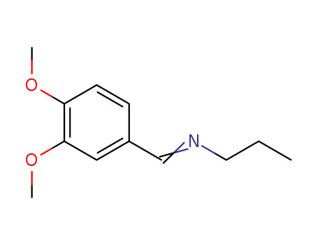 Molecular Structure of 899451-97-9 (1-(3,4-dimethoxyphenyl)-N-propyl-methanimine)