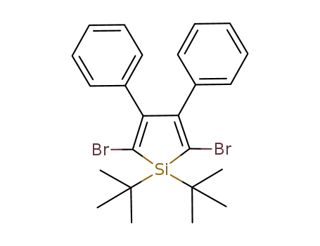 Molecular Structure of 834905-42-9 (Silacyclopenta-2,4-diene,
2,5-dibromo-1,1-bis(1,1-dimethylethyl)-3,4-diphenyl-)