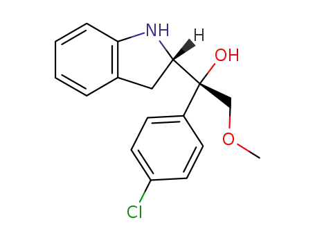 (1R)-1-(4-chlorophenyl)-1-[(2S)-2,3-dihydro-1H-indol-2-yl]-2-methoxyethanol