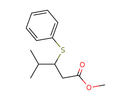 Pentanoic acid, 4-methyl-3-(phenylthio)-, methyl ester