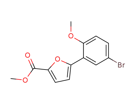 5-(2-methoxy-5-bromophenyl)furan-2-carboxylic acid methyl ester