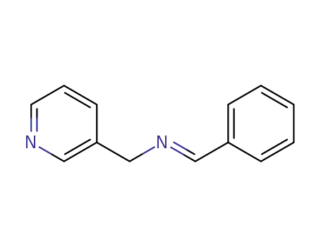 Molecular Structure of 1256973-71-3 ((E)-N-phenylmethylene-1-(3-pyridyl)methanamine)