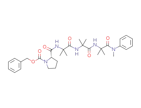 N-[benzyloxycarbonyl]-L-prolyl-2-methylalanyl-2-methylalanyl-2-methylalanine-N-methyl-N-phenylamide