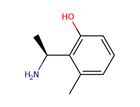 Molecular Structure of 702684-44-4 (Phenol, 2-[(1S)-1-aminoethyl]-3-methyl- (9CI))