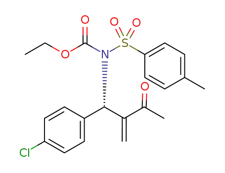 Molecular Structure of 1330174-11-2 (ethyl 1-(4-chlorophenyl)-2-methylene-3-oxobutyl(tosyl)carbamate)