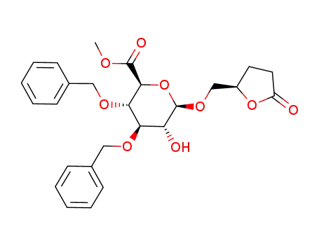 methyl [(2-R)-2,3,4,5-tetrahydro-5-oxo-2-furylmethyl 3,4-di-O-benzyl-β-D-glucopyranosid]uronate