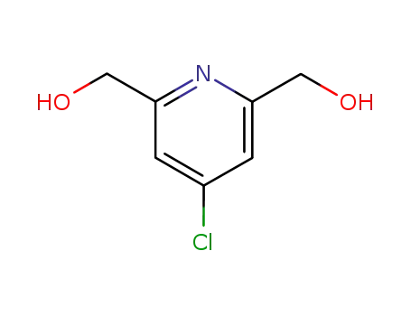 Molecular Structure of 1817-20-5 (2,6-Pyridinedimethanol, 4-chloro-)