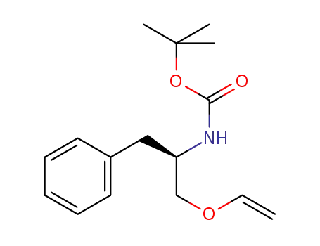 Molecular Structure of 1319741-22-4 ((+)-(R)-tert-butyl [1-phenyl-3-(vinyloxy)propan-2-yl]carbamate)