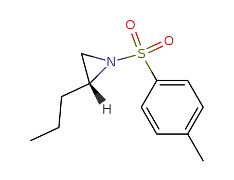 Molecular Structure of 62421-33-4 (Aziridine, 1-[(4-methylphenyl)sulfonyl]-2-propyl-, (R)-)