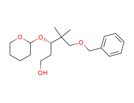 1-Pentanol,
4,4-dimethyl-5-(phenylmethoxy)-3-[(tetrahydro-2H-pyran-2-yl)oxy]-, (3S)-