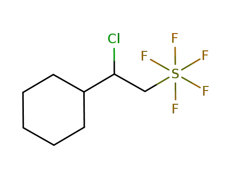 Molecular Structure of 1263301-67-2 ([1-chloro-2-(pentafluoro-λ6-sulfanyl)ethyl]cyclohexane)