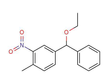 4-(ethoxy(phenyl)methyl)-1-methyl-2-nitrobenzene