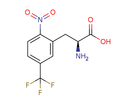 Molecular Structure of 1290617-61-6 (2-nitro-5-(trifluoromethyl)-L-phenylalanine)