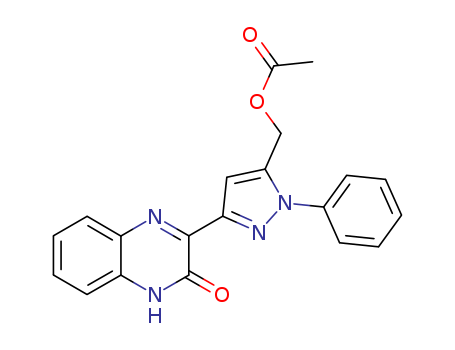 2(1H)-Quinoxalinone, 3-[5-[(acetyloxy)methyl]-1-phenyl-1H-pyrazol-3-yl]-