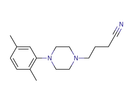 Molecular Structure of 1181802-58-3 (4-[4-(2,5-dimethylphenyl)piperazin-1-yl]butanenitrile)