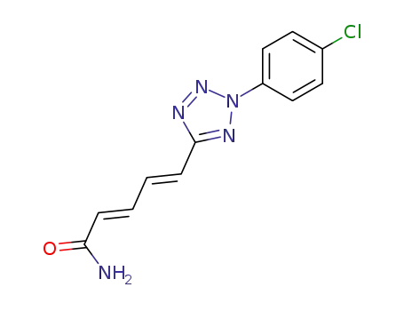 2,4-Pentadienamide, 5-[2-(4-chlorophenyl)-2H-tetrazol-5-yl]-, (2E,4E)-
