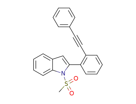1-(methysulfonyl)-2-[2-(phenylethynyl)phenyl]-1H-indole