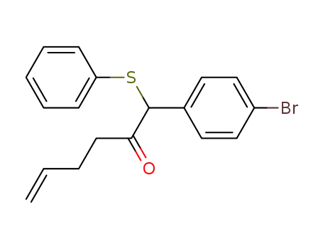5-Hexen-2-one, 1-(4-bromophenyl)-1-(phenylthio)-
