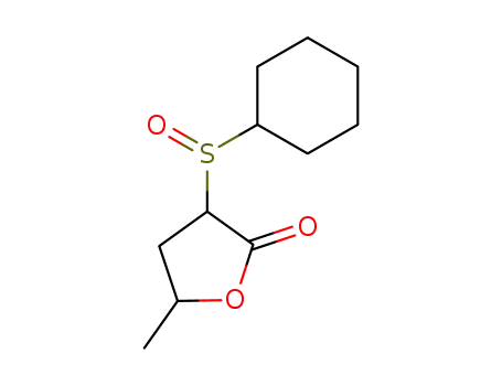 3-cyclohexanesulfinyl-5-methyl-dihydro-furan-2-one