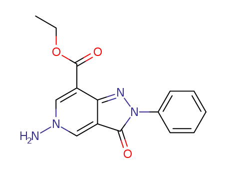ethyl 5-amino-3-oxo-2-phenyl-3,5-dihydro-2H-pyrazolo[4,3-c]pyridine-7-carboxylate