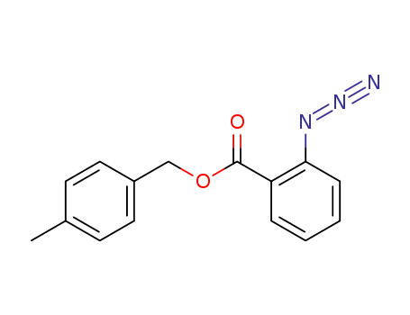 Molecular Structure of 90408-03-0 (Benzoic acid, 2-azido-, (4-methylphenyl)methyl ester)
