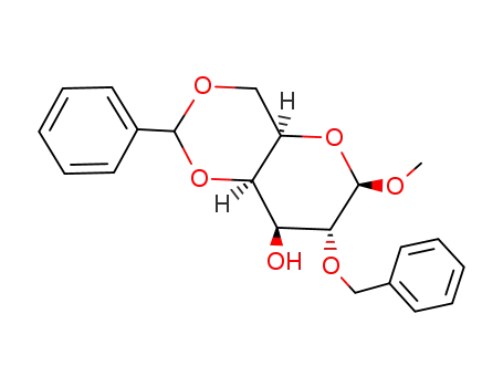 2-benzyl,3-hydroxy,4,6-benzylidene acetal-β-methyl galactopyranose