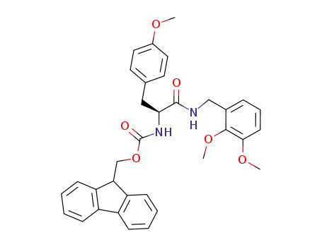 Molecular Structure of 857064-46-1 ([1-(2,3-dimethoxy-benzylcarbamoyl)-2-(4-methoxy-phenyl)-ethyl]-carbamic acid 9<i>H</i>-fluoren-9-ylmethyl ester)