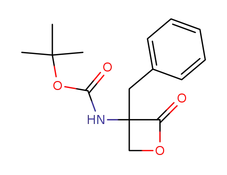 Carbamic acid, [2-oxo-3-(phenylmethyl)-3-oxetanyl]-, 1,1-dimethylethyl
ester