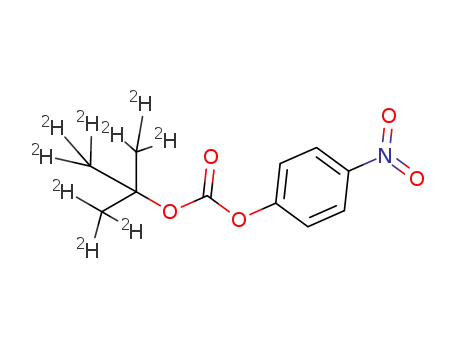 Molecular Structure of 1190006-35-9 (tert-Butyl-D9 4-Nitrophenyl Carbonate)