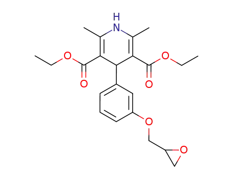3,5-Pyridinedicarboxylic acid,
1,4-dihydro-2,6-dimethyl-4-[3-(oxiranylmethoxy)phenyl]-, diethyl ester