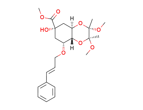 methyl (2'S,3'S)-5-O-cinnamyl-3-O,4-O-(2',3'-dimethoxybutane-2',3'-diyl)quinate