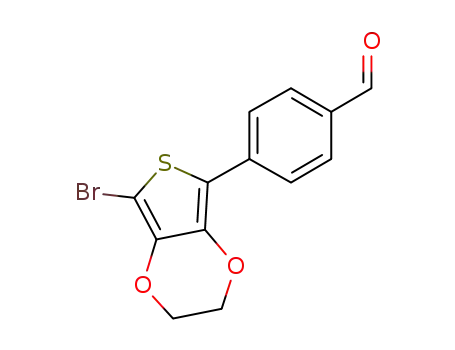 4-(7-bromo-2,3-dihydrothieno[3,4-b][1,4]dioxin-5-yl)benzaldehyde