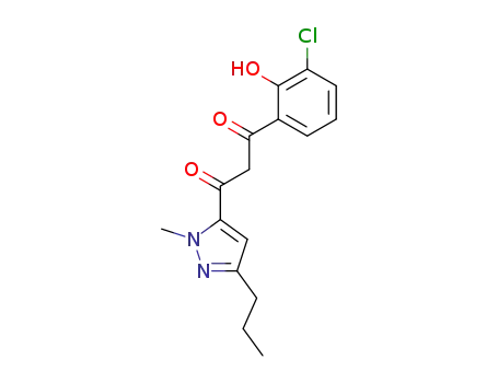 1-(3-chloro-2-hydroxyphenyl)-3-(1-methyl-3-propyl-1H-5-pyrazolyl)-1,3-propanedione