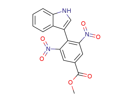 Molecular Structure of 911429-32-8 (3-(4-methoxycarbonyl-2,6-dinitrophenyl)indole)