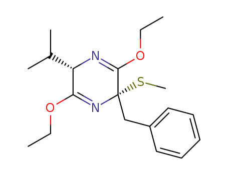 (3S,6S)-2,5-diethoxy-3,6-dihydro-3-isopropyl-6-benzyl-6-methylsulfanylpyrazine