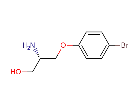 Molecular Structure of 365572-68-5 (1-Propanol, 2-amino-3-(4-bromophenoxy)-, (2S)-)