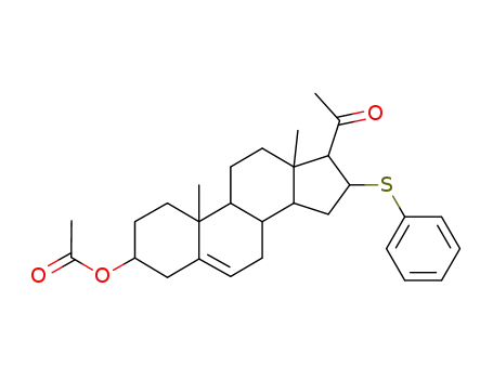 Acetic acid 17-acetyl-10,13-dimethyl-16-phenylsulfanyl-2,3,4,7,8,9,10,11,12,13,14,15,16,17-tetradecahydro-1H-cyclopenta[a]phenanthren-3-yl ester
