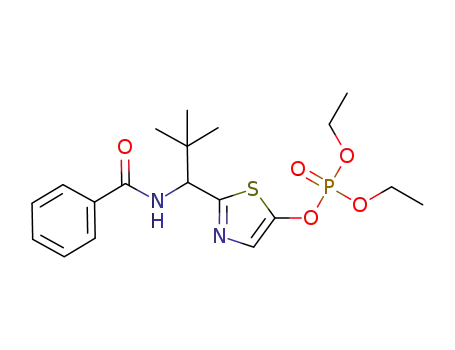 2-[1-(n-benzoylamino)-2,2-dimethylpropyl]-5-thiazolyl diethyl phosphate