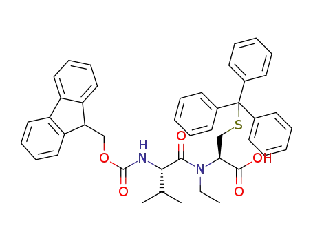 N-(9-fluorenylmethoxycarbonyl)-valyl-N-ethyl-S-triphenylmethyl-L-cysteine