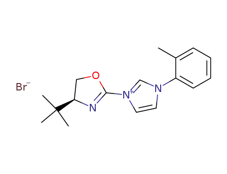 1H-Imidazolium,
1-[(4S)-4-(1,1-dimethylethyl)-4,5-dihydro-2-oxazolyl]-3-(2-methylphenyl)-
, bromide