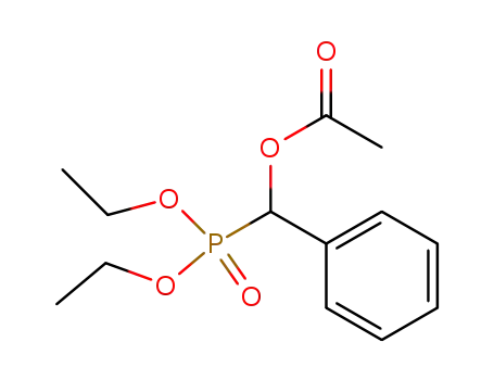 Molecular Structure of 16153-59-6 ((diethoxyphosphoryl)(phenyl)methyl acetate)