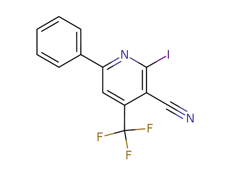2-iodo-6-phenyl-4-trifluoromethylnicotinonitrile