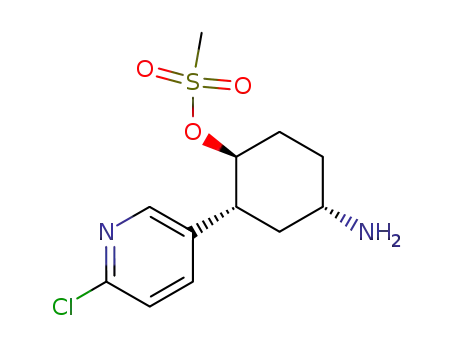 (1S,2R,4S)-methanesulfonic acid 4-amino-2-(6-chloropyridin-3-yl)cyclohexyl ester