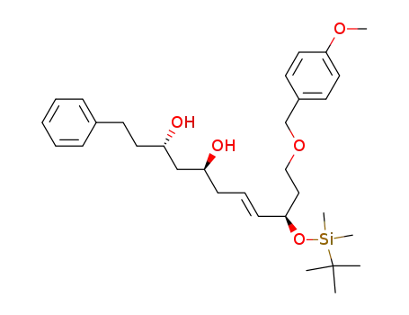 (E)-(3S,5S,9R)-9-(tert-Butyl-dimethyl-silanyloxy)-11-(4-methoxy-benzyloxy)-1-phenyl-undec-7-ene-3,5-diol