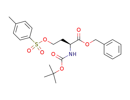 Molecular Structure of 116393-76-1 (N-tert-butyloxycarbonyl-O-tosyl-L-homoserine benzyl ester)
