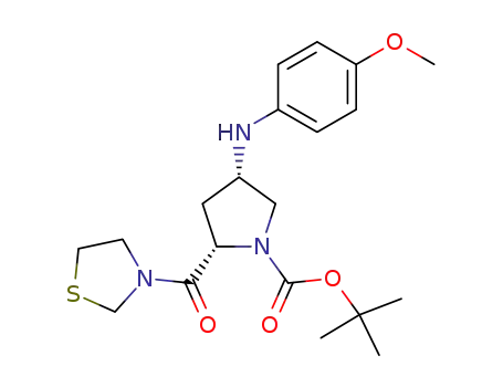 3-[(2S,4S)-4-(p-anisidino)-1-tert-butoxycarbonyl-2-pyrrolidinylcarbonyl]-1,3-thiazolidine