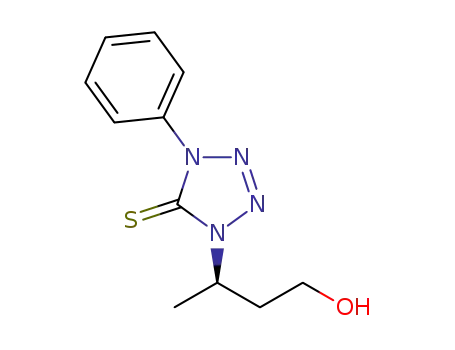 Molecular Structure of 1260395-96-7 ((3R)-3-[5-thioxo-4-phenyl-1H-tetrazol-1-yl]butan-1-ol)