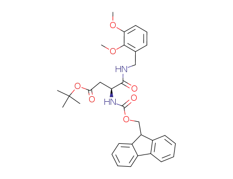Molecular Structure of 773156-70-0 (<i>N</i>-(2,3-dimethoxy-benzyl)-3-(9<i>H</i>-fluoren-9-ylmethoxycarbonylamino)-succinamic acid <i>tert</i>-butyl ester)