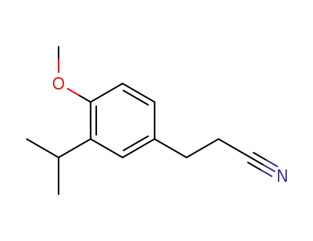 3-(3-isopropyl-4-methoxyphenyl)propionitrile